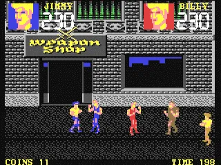 Double Dragon 3: The Rosetta Stone gameplay screenshot on C64