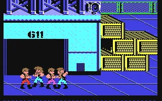 Double Dragon II: The Revenge gameplay screenshot on C64