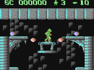 Draconus gameplay screenshot on C64