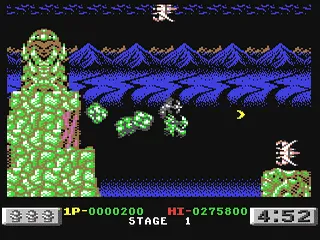 Dragon Breed gameplay screenshot on C64