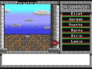 Dragon Wars gameplay screenshot on C64