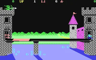 Dragonfire gameplay screenshot on C64