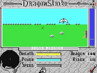 DragonStrike gameplay screenshot on C64