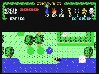 Druid gameplay screenshot on C64