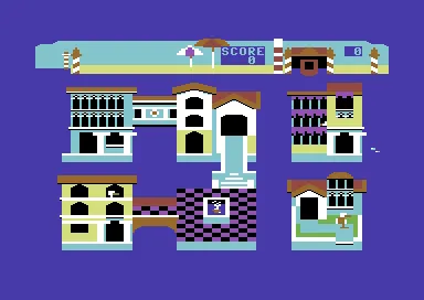 Ducks Ahoy! gameplay screenshot on C64