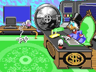 DuckTales: The Quest for Gold gameplay screenshot on C64
