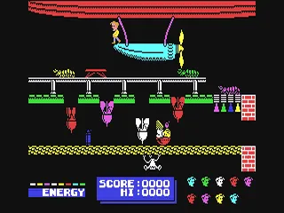 Dynamite Dan gameplay screenshot on C64