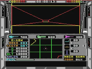 Echelon gameplay screenshot on C64