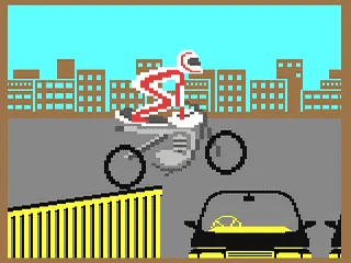 Eddie Kidd Jump Challenge gameplay screenshot on C64