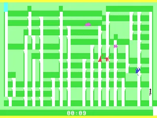 Escape gameplay screenshot on C64
