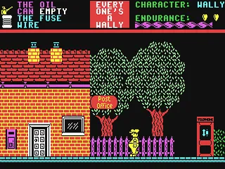 Everyone's A Wally gameplay screenshot on C64