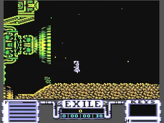Exile gameplay screenshot on C64