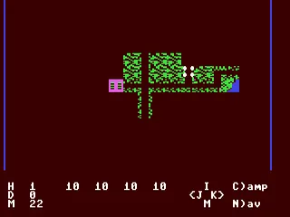 Expedition Amazon gameplay screenshot on C64
