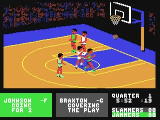 Fast Break gameplay screenshot on C64