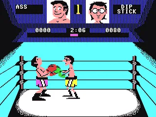 Fight Night gameplay screenshot on C64