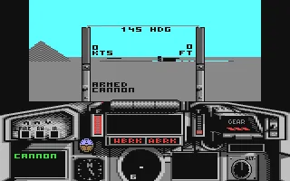 Fighter Bomber gameplay screenshot on C64