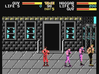 Final Fight gameplay screenshot on C64