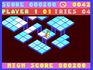 Flip & Flop gameplay screenshot on C64