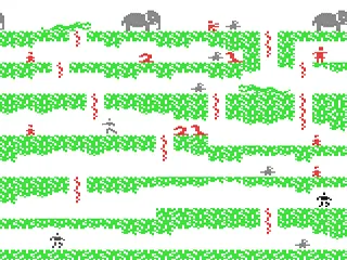 Floyd of the Jungle gameplay screenshot on C64