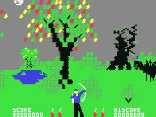 Forbidden Forest gameplay screenshot on C64