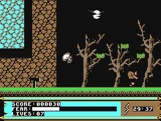 Frankenstein gameplay screenshot on C64