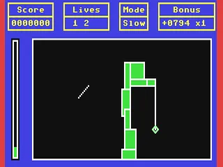 Frenzy gameplay screenshot on C64