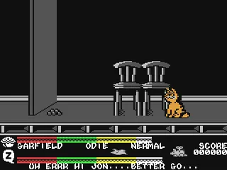 Garfield: Big Fat Hairy Deal gameplay screenshot on C64