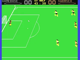 Gary Lineker's Superstar Soccer gameplay screenshot on C64