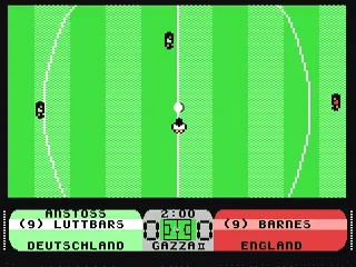 Gazza II gameplay screenshot on C64