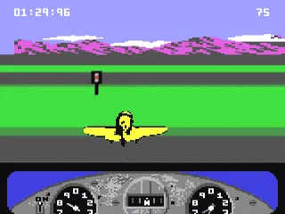Gee Bee Air Rally gameplay screenshot on C64