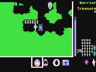 Gemstone Healer gameplay screenshot on C64