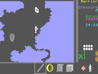 Gemstone Warrior gameplay screenshot on C64