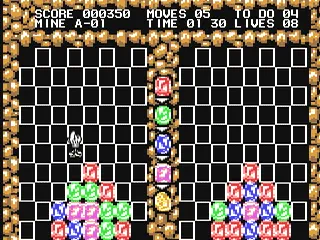 Gem'X gameplay screenshot on C64