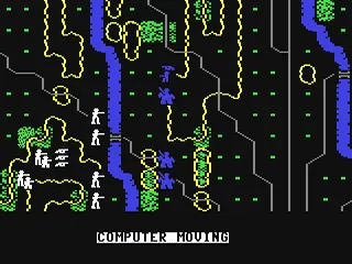 Gettysburg: The Turning Point gameplay screenshot on C64