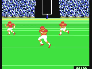 GFL Championship Football gameplay screenshot on C64