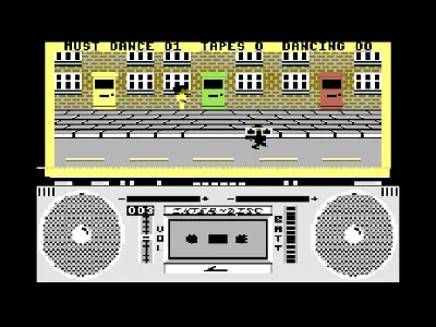 Ghetto Blaster gameplay screenshot on C64