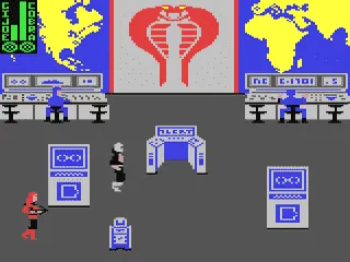 G.I. Joe: A Real American Hero gameplay screenshot on C64