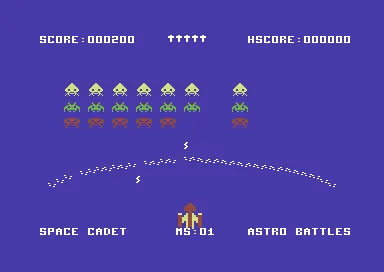 Gorf gameplay screenshot on C64