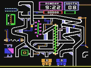 Gumball gameplay screenshot on C64