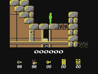 Hans Kloss gameplay screenshot on C64