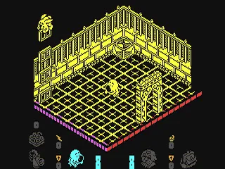 Head over Heels gameplay screenshot on C64