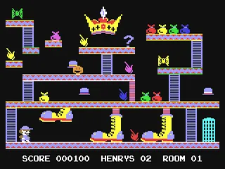 Henry's House gameplay screenshot on C64
