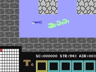 Hero of the Golden Talisman gameplay screenshot on C64