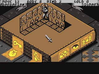 HeroQuest gameplay screenshot on C64