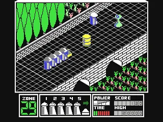 Highway Encounter gameplay screenshot on C64
