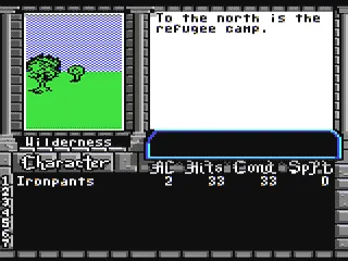 The Bard's Tale III: Thief of Fate gameplay screenshot on C64