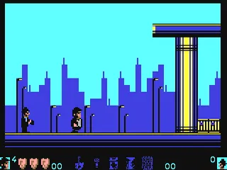 The Blues Brothers gameplay screenshot on C64