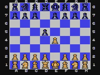 The Chessmaster 2000 gameplay screenshot on C64