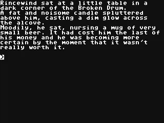 The Colour of Magic gameplay screenshot on C64