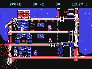 The Goonies gameplay screenshot on C64